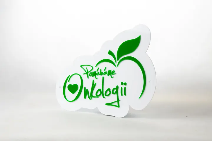 Logo z plexiskla
